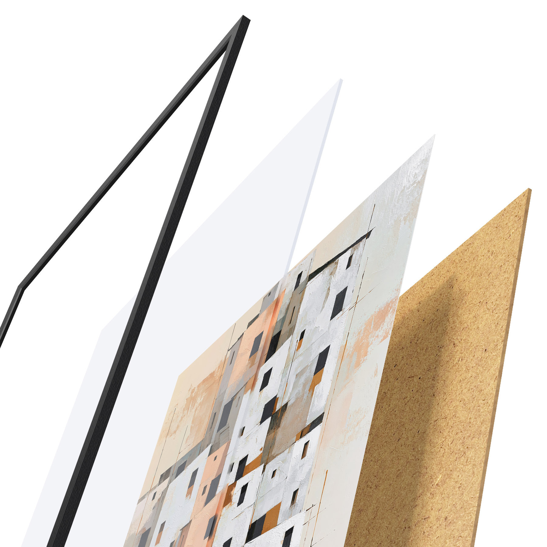 Poster Abstrakte Häuser f49760