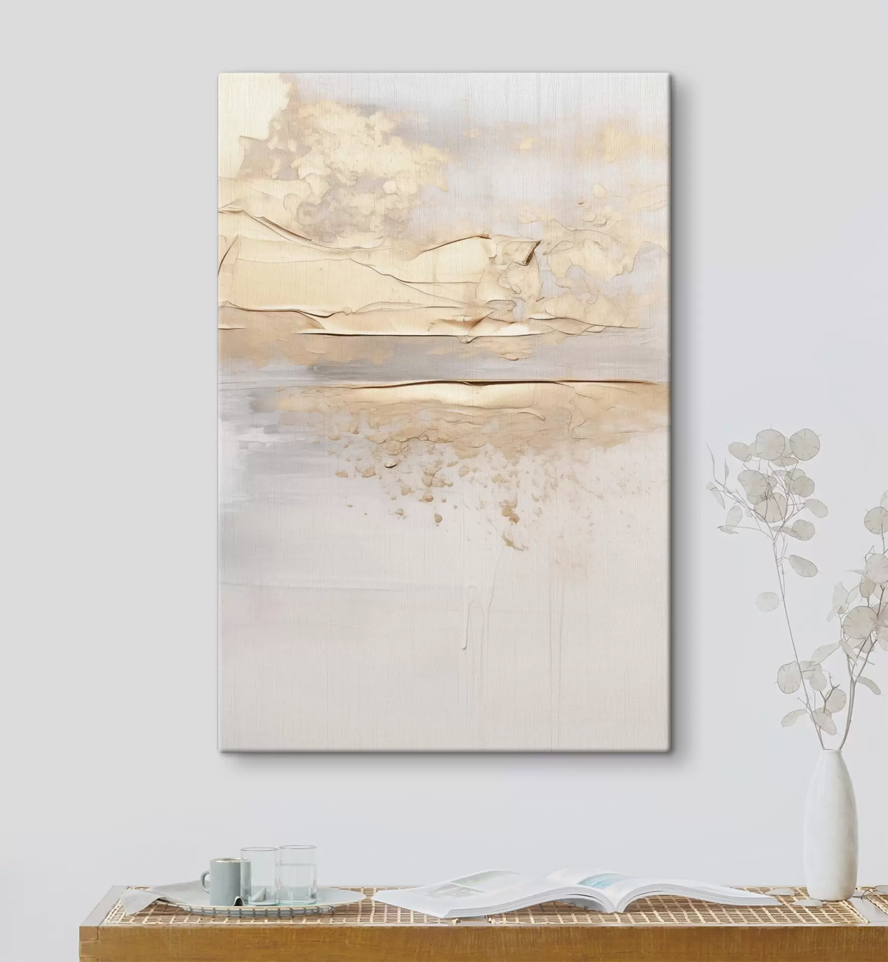 Wandbilder Beige Abstraktion s49986