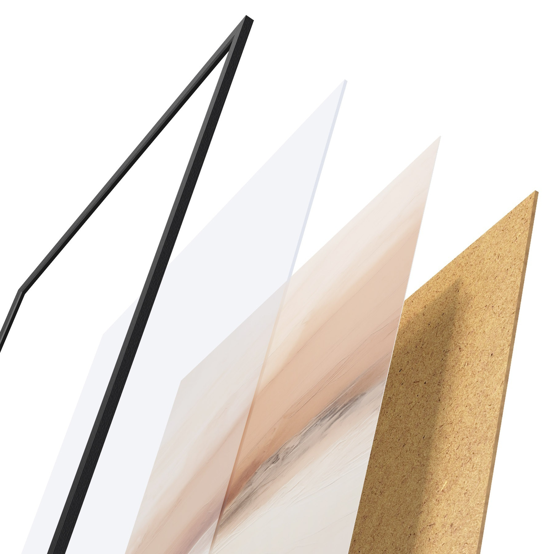 Poster Abstraktion mit Wolken f49995