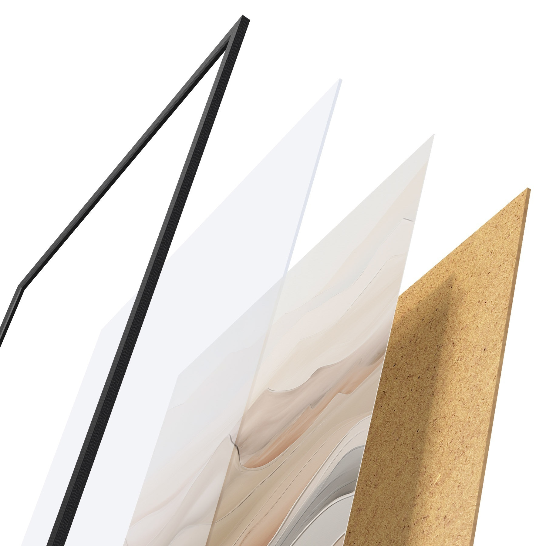 Poster Luftige Abstraktion f49996