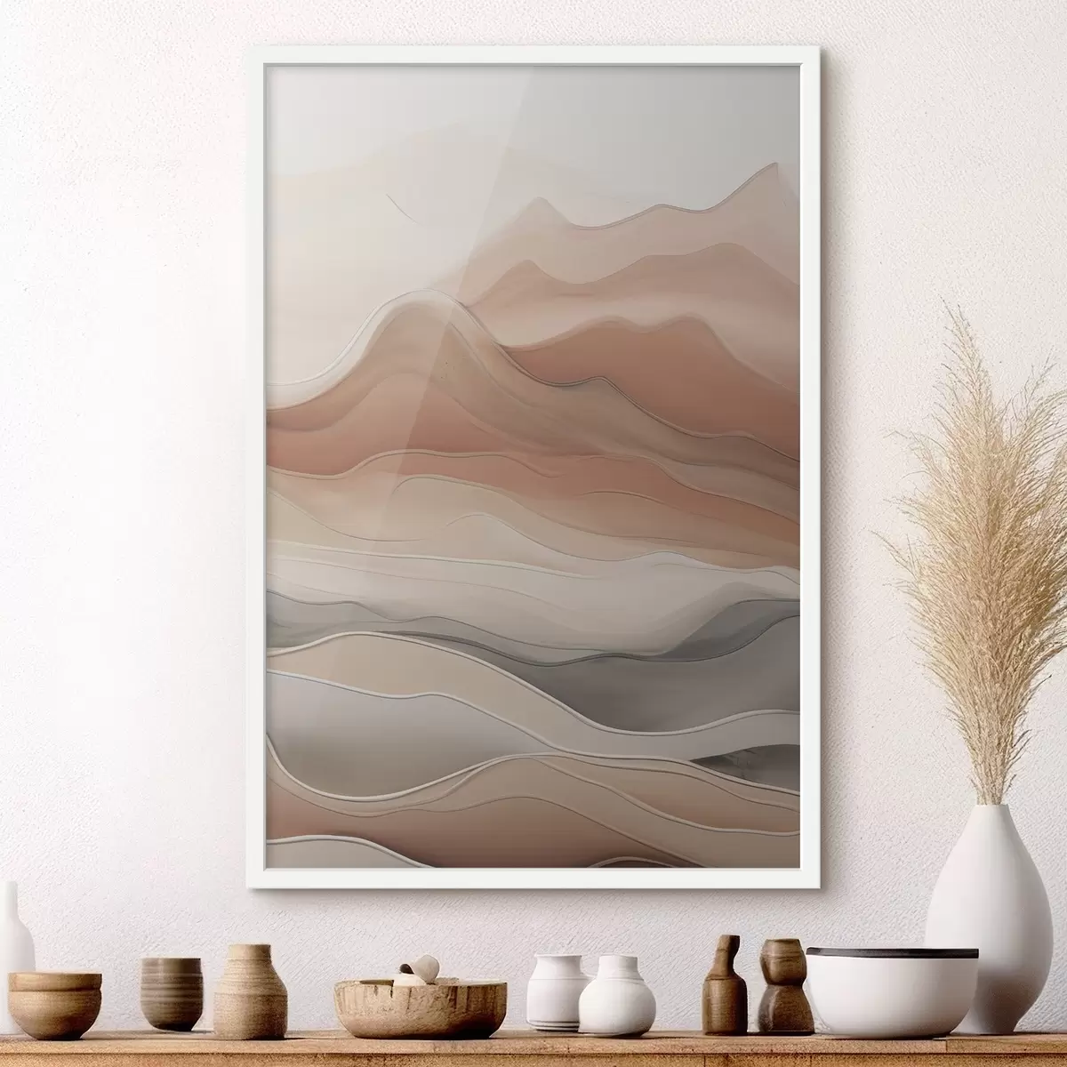 Poster Neutrale Abstraktion f49997