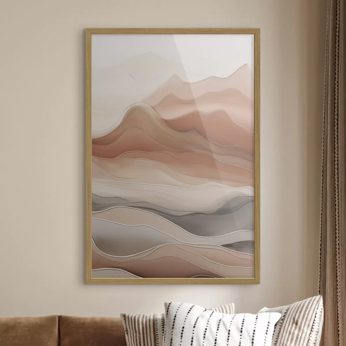 Poster Neutrale Abstraktion f49997