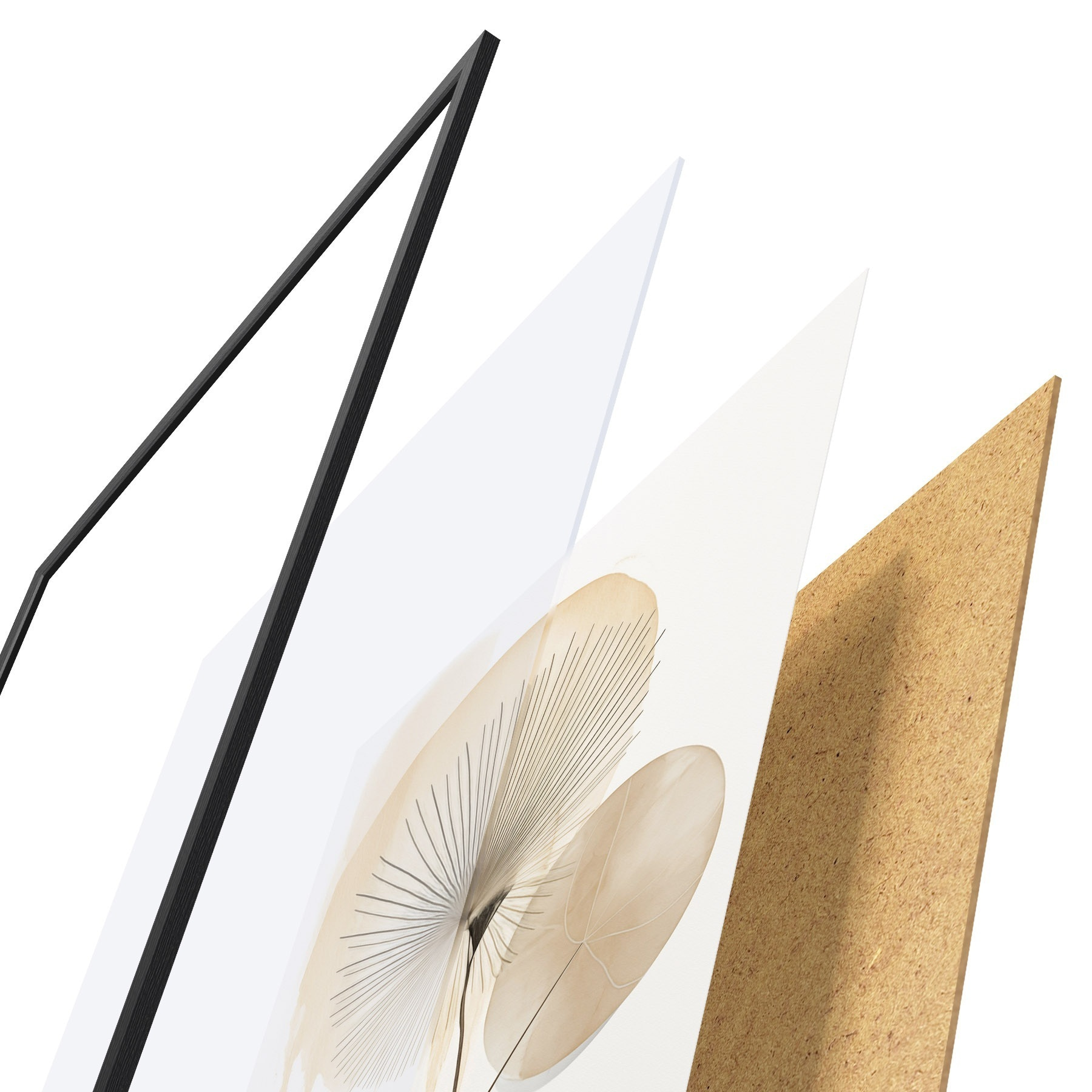 Poster Beige-Komposition f49999