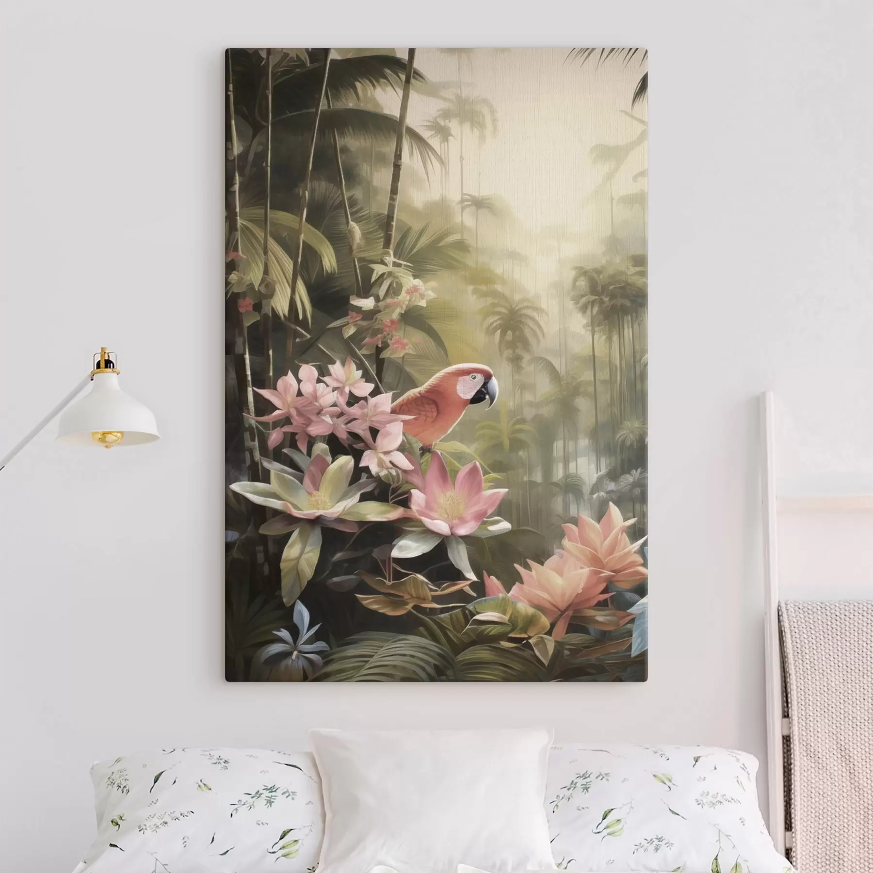 Wandbilder Flamingo in den Tropen s50026