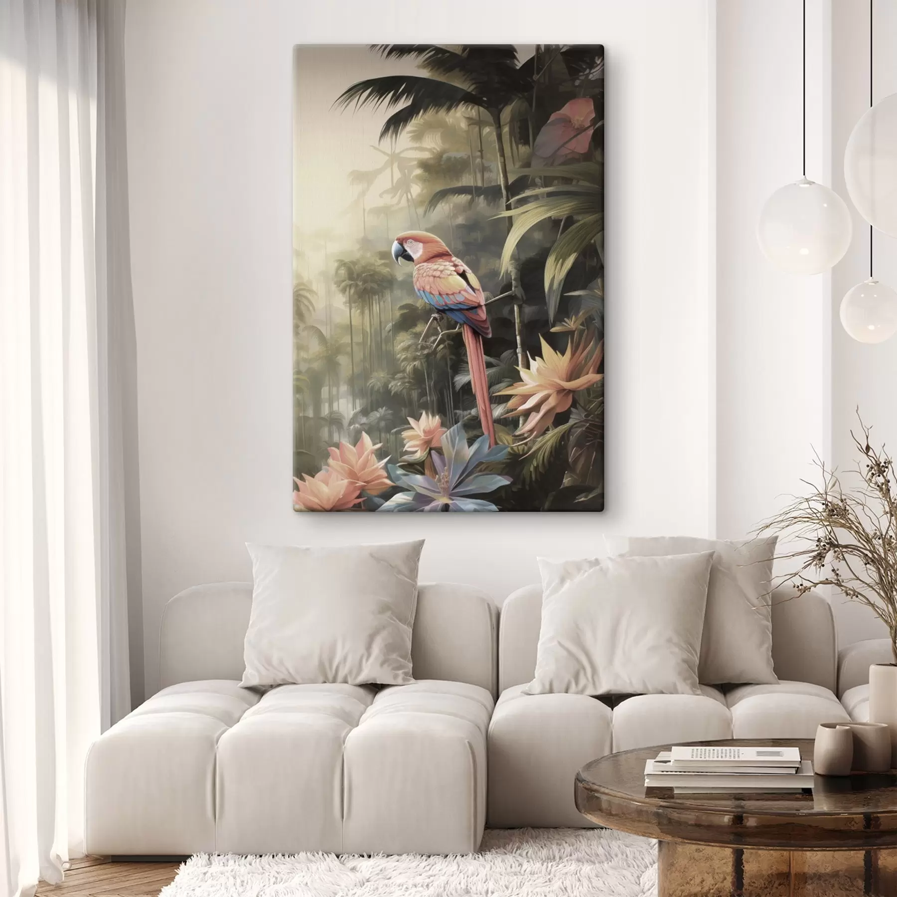 Wandbilder Tropische Flamingos s50027