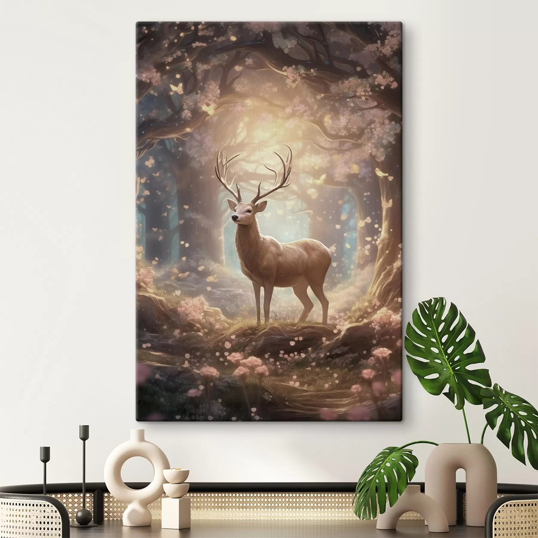 Wandbilder Hirsche im Wald s50028