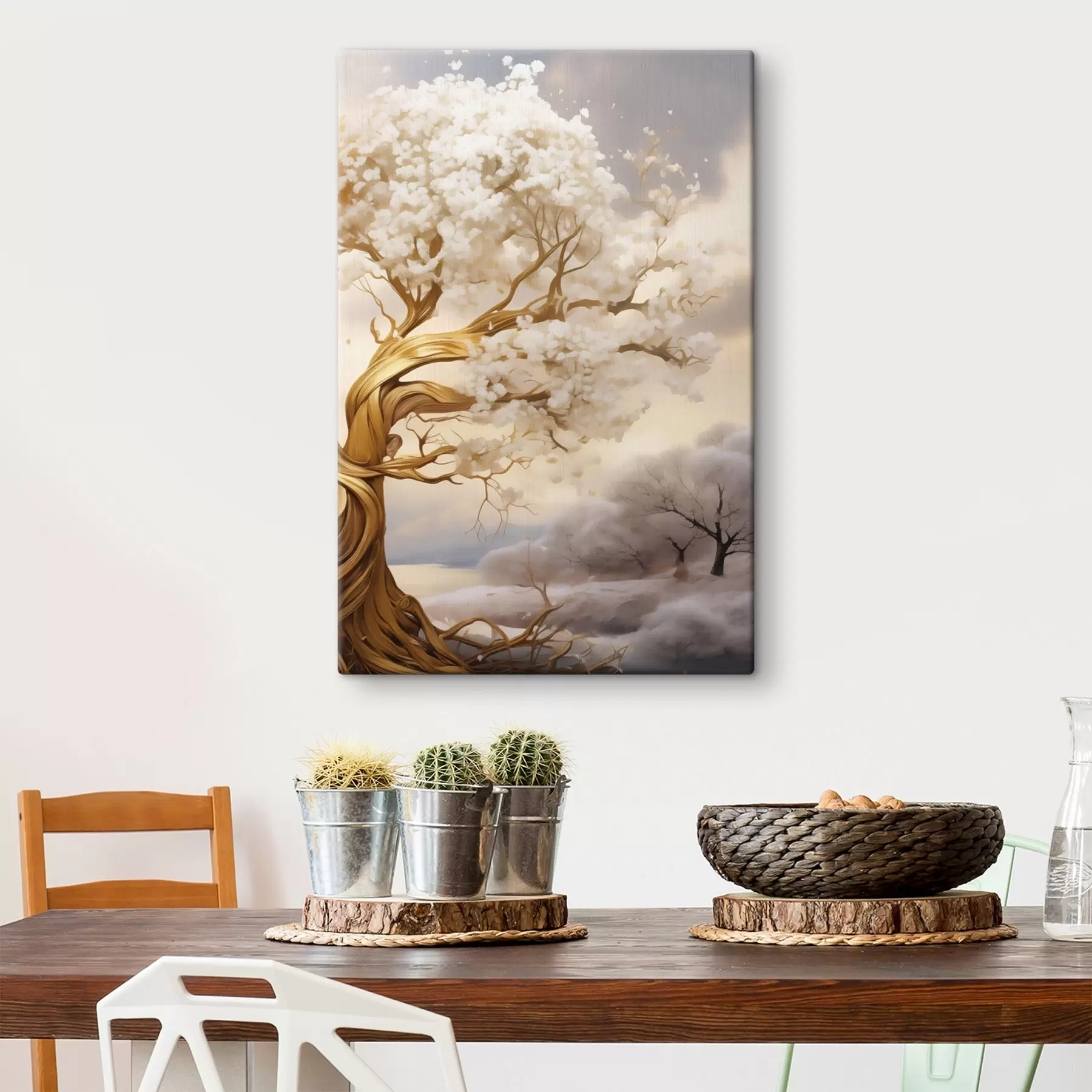 Wandbilder Baum in den Wolken s50030