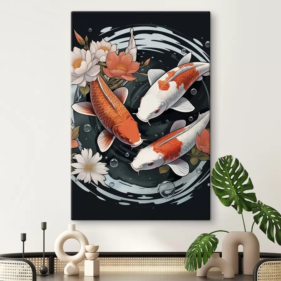 Wandbilder Koi Karpfen s50035