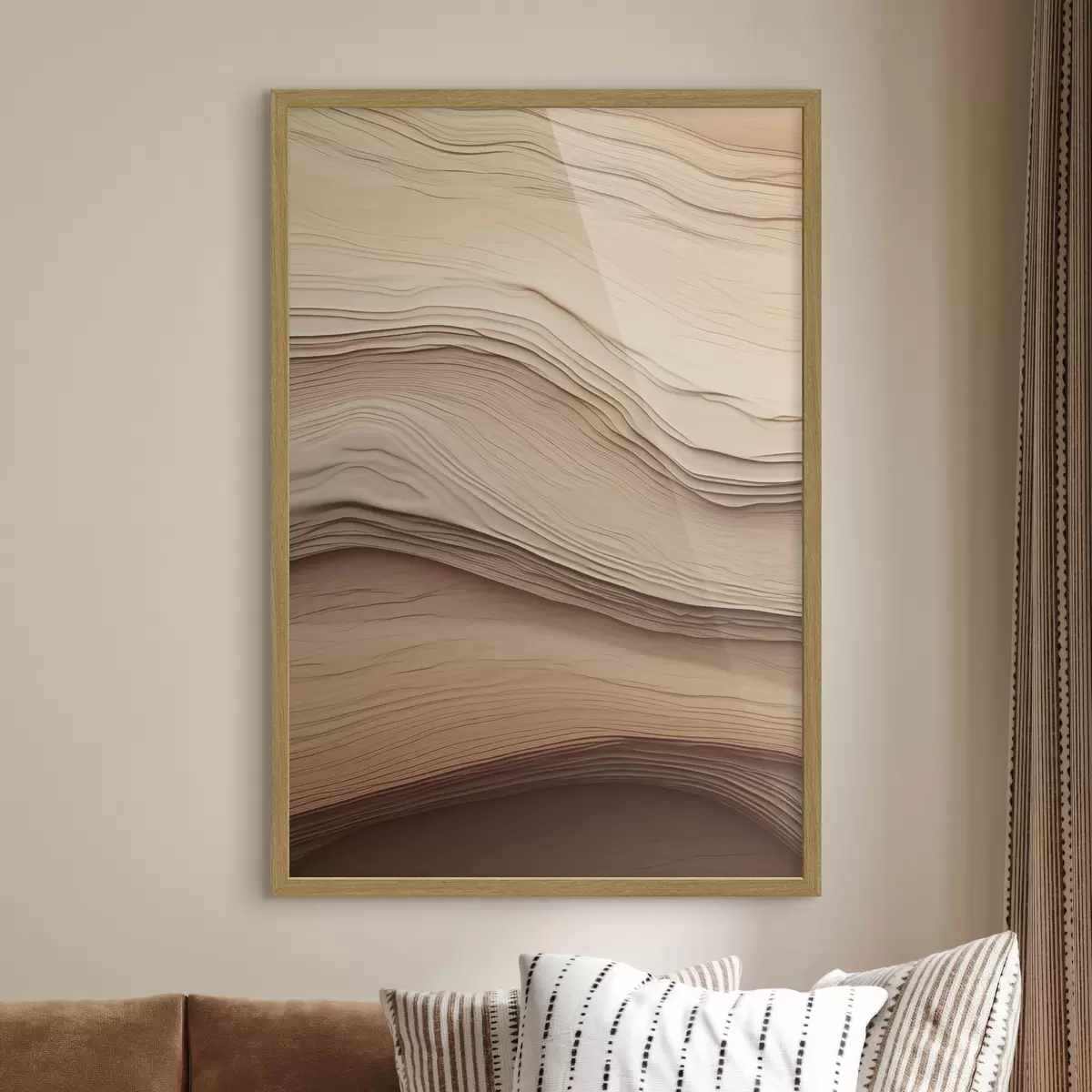 Poster Beige Abstraktion f50023