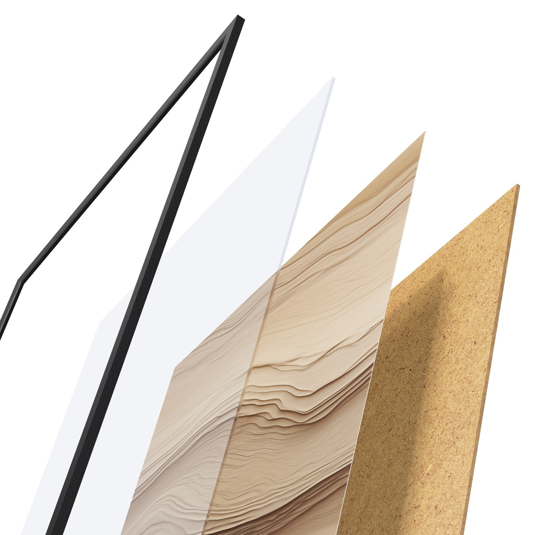 Poster Beige Abstraktion f50023