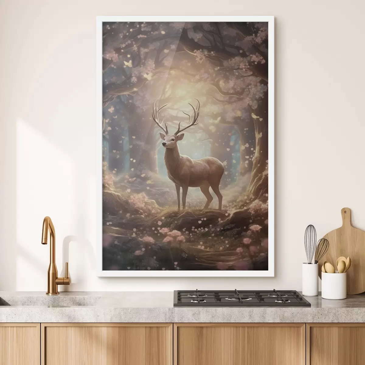 Poster Hirsche im Wald f50028