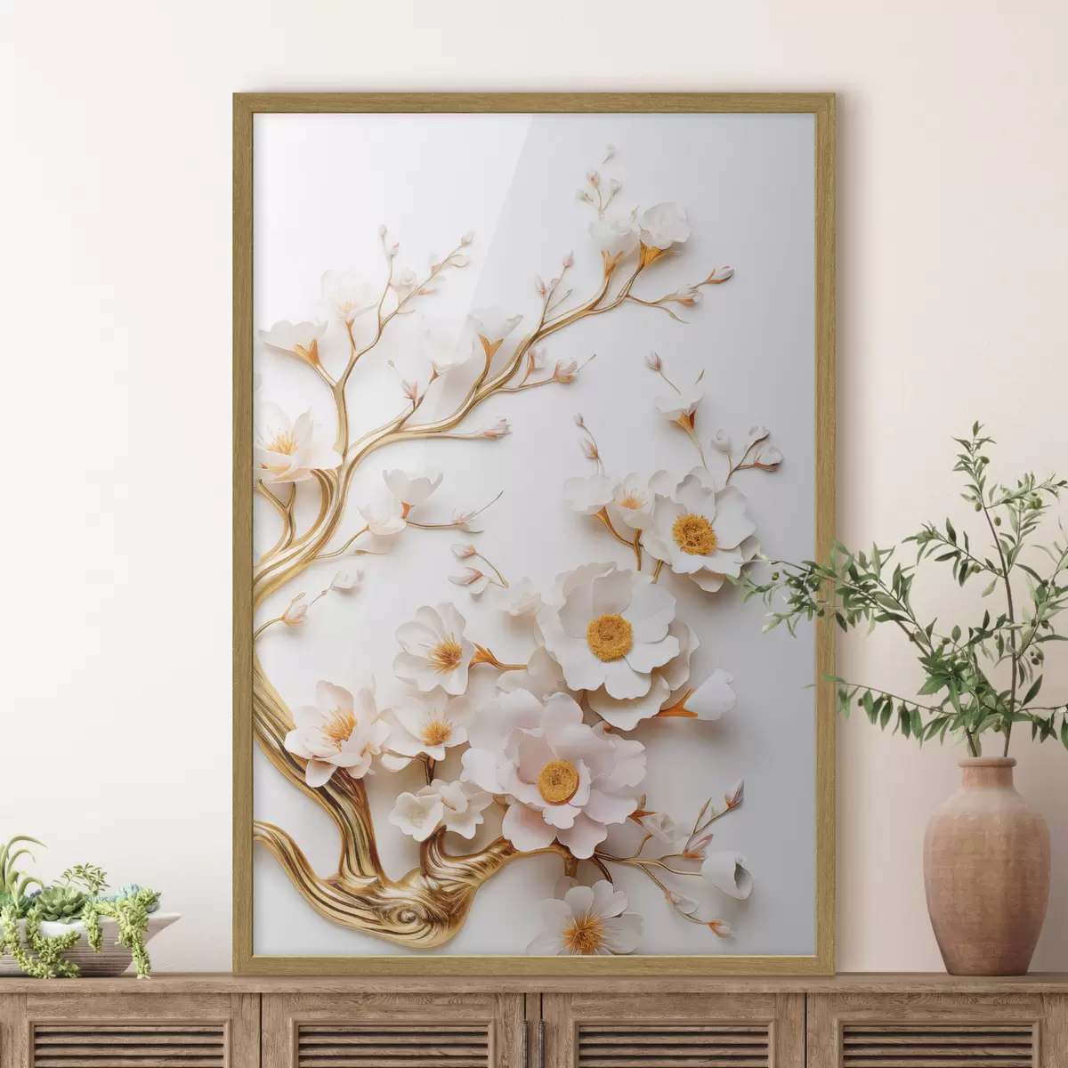 Poster Weiße Magnolien f50033