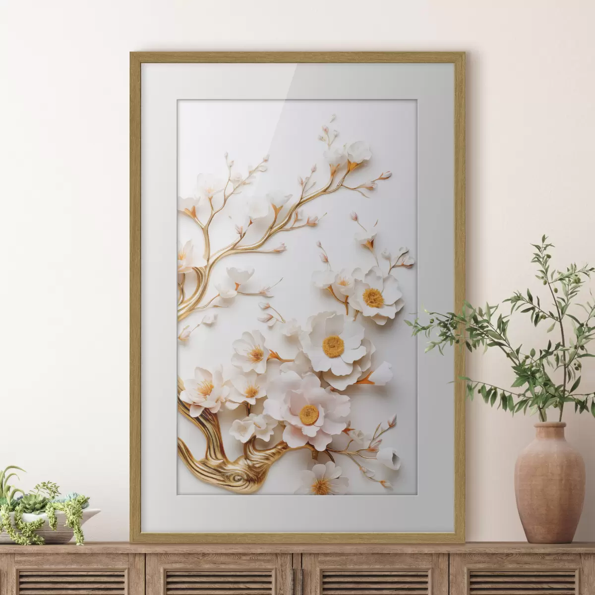Poster Weiße Magnolien f50033