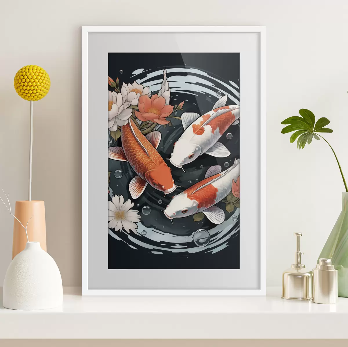 Poster Koi Karpfen f50035