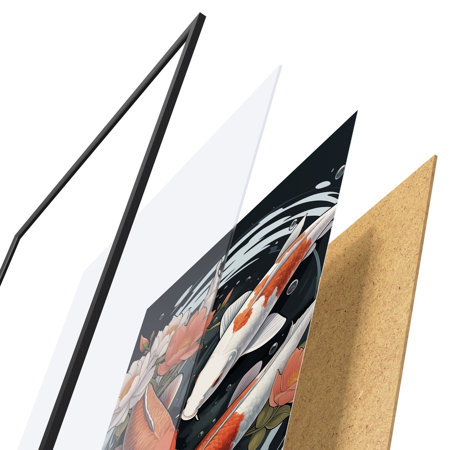Poster Koi Karpfen f50035