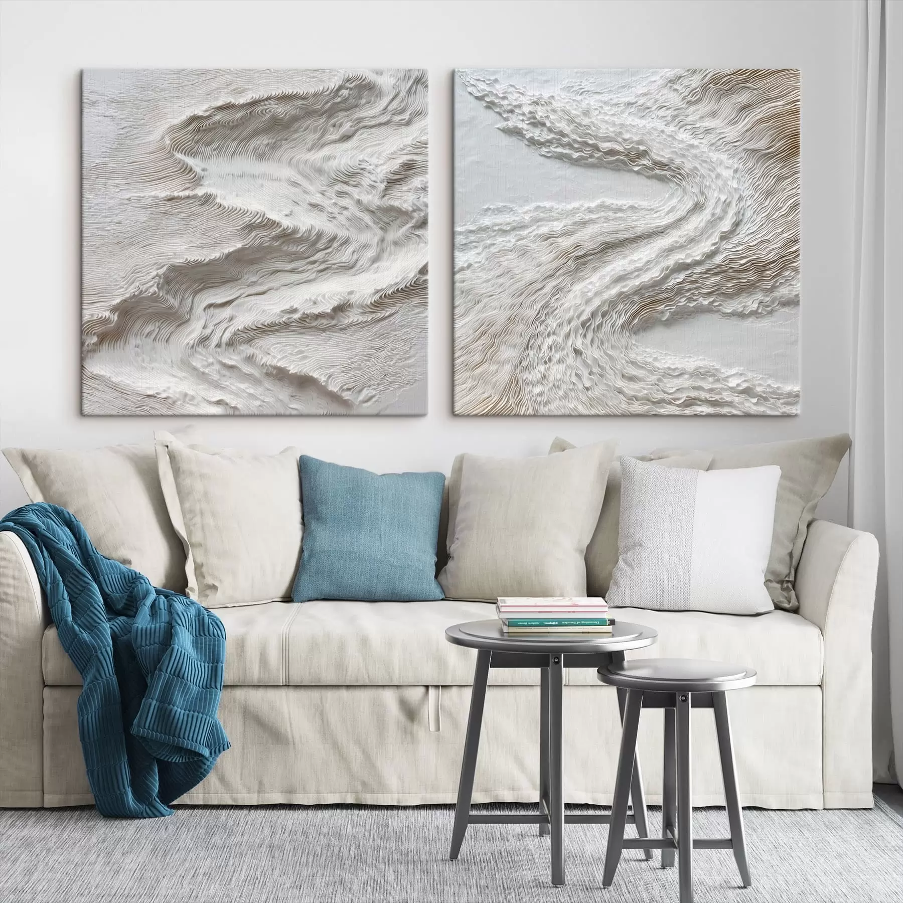 Wandbilder Strukturiertes Relief mit feinen Konturlinien im Stil der zeitgenössischen Kunst m30652