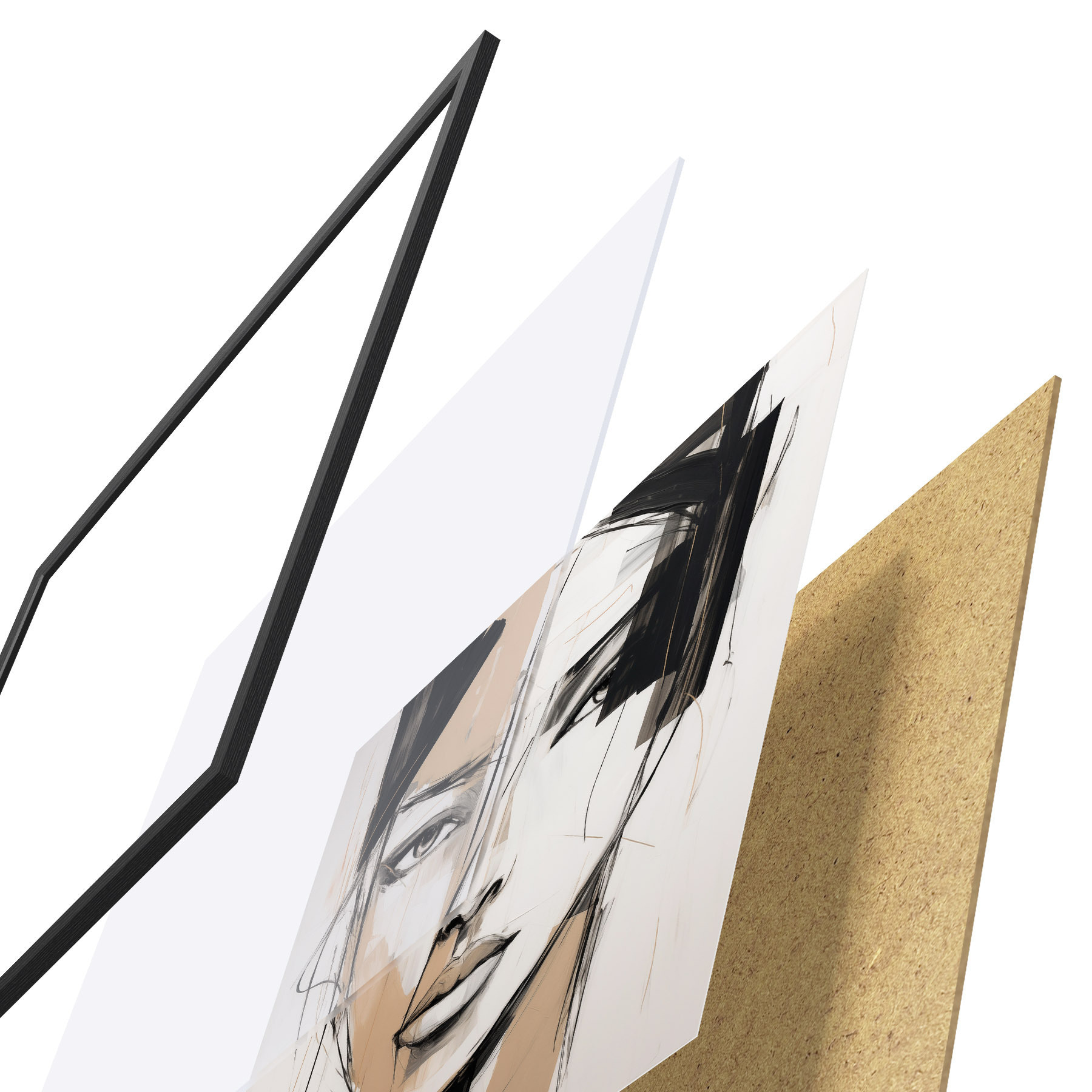 Poster Abstraktes Porträt f50049