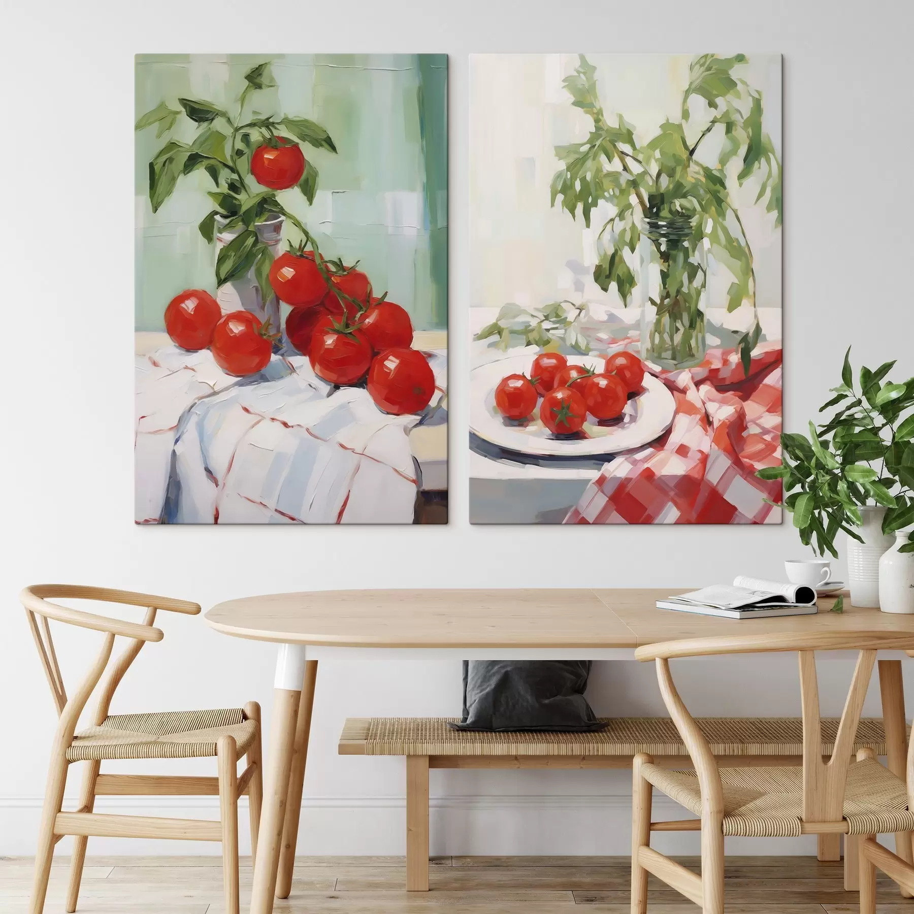 Wandbilder Tomaten, Malerei-Imitation m30777