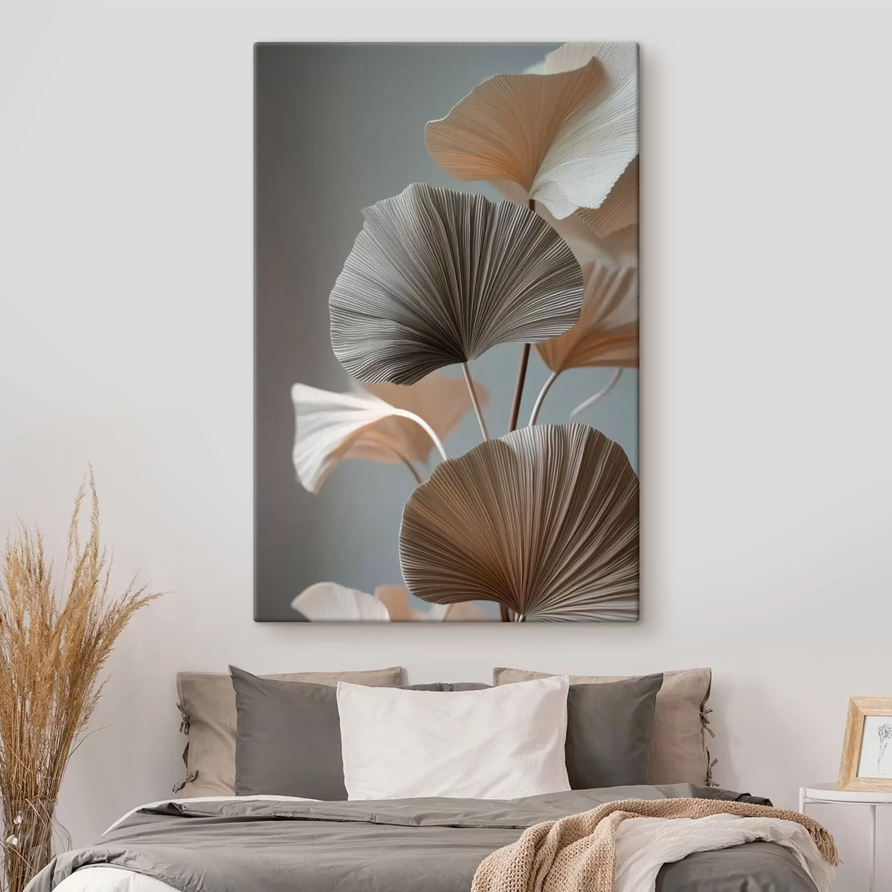 Wandbilder Zierblätter in Fächerform s49971