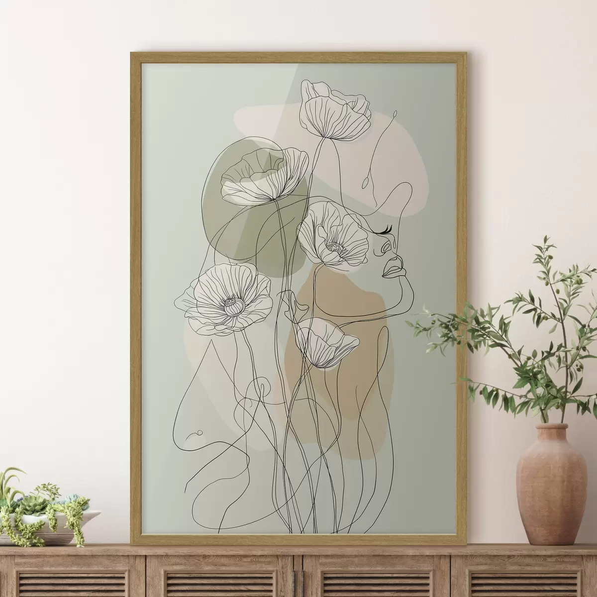 Poster Sanfte Blüte f50109