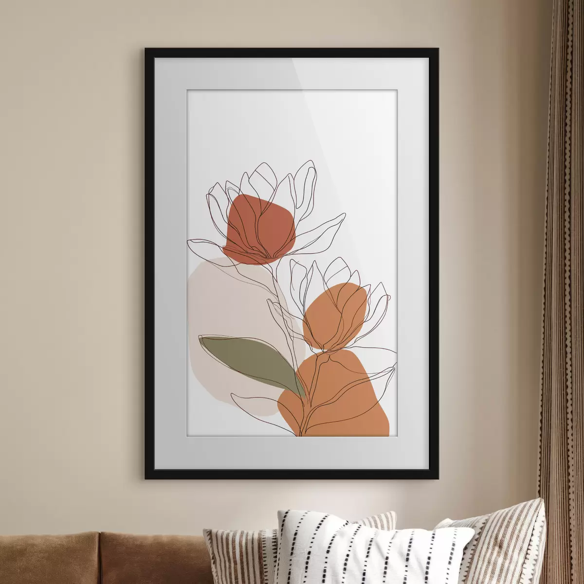 Poster Botanisches Mosaik f50112