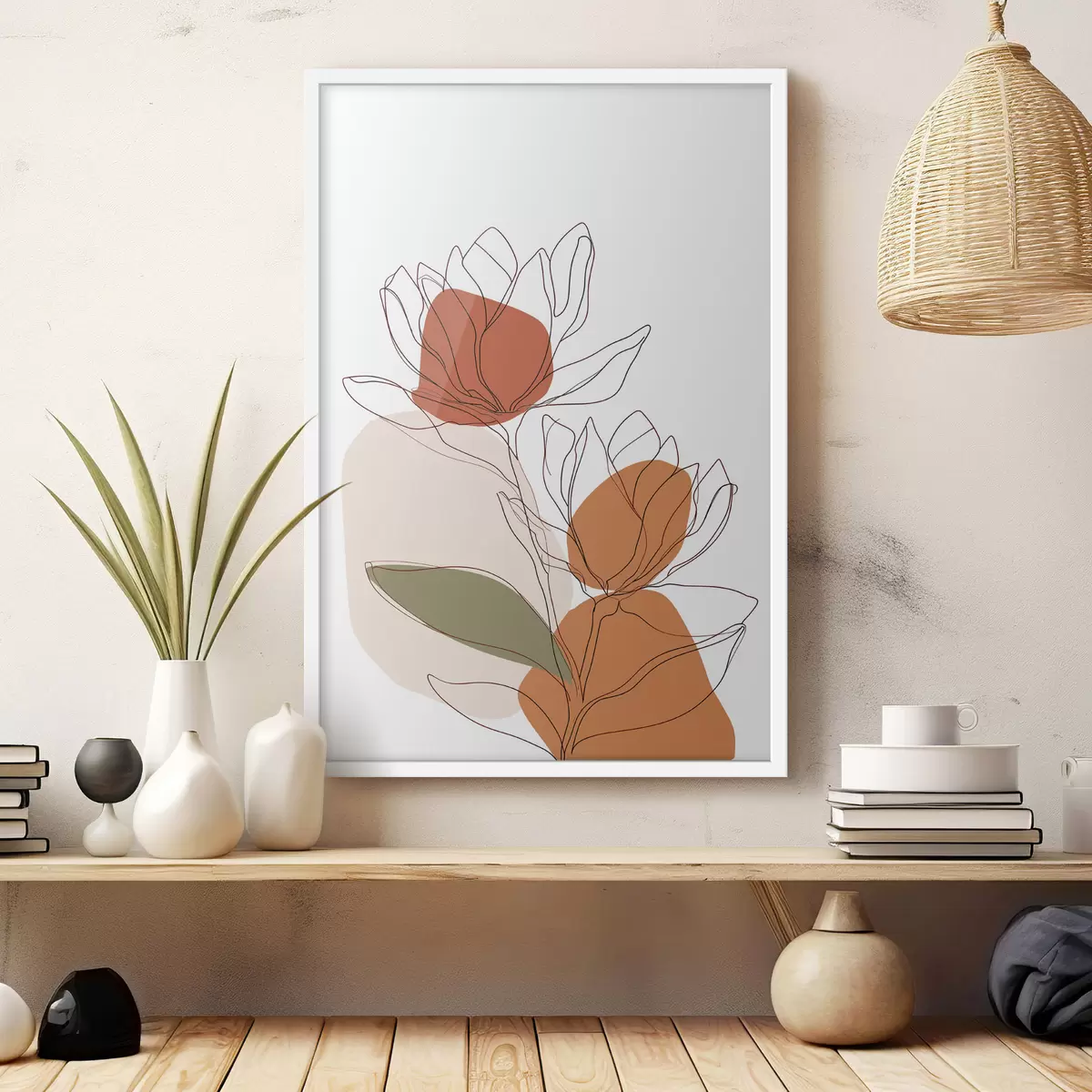 Poster Botanisches Mosaik f50112