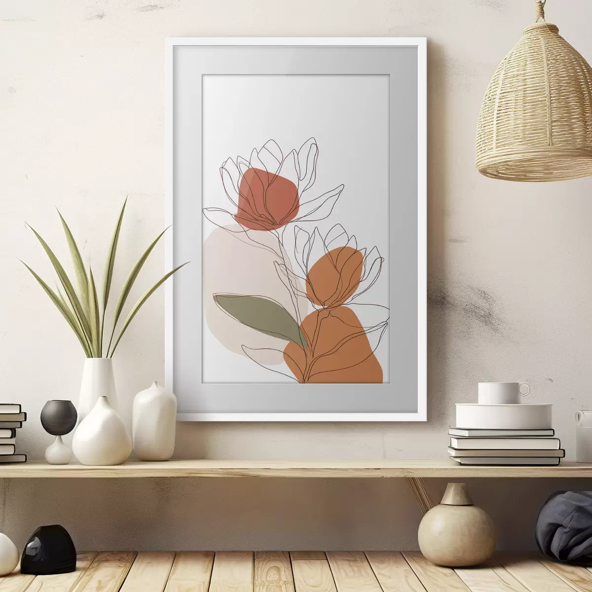 Poster Botanisches Mosaik f50112