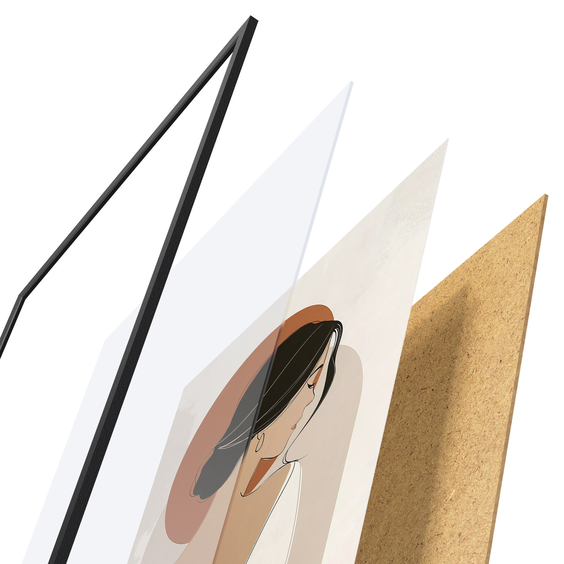 Poster Sanftes Profil f50121