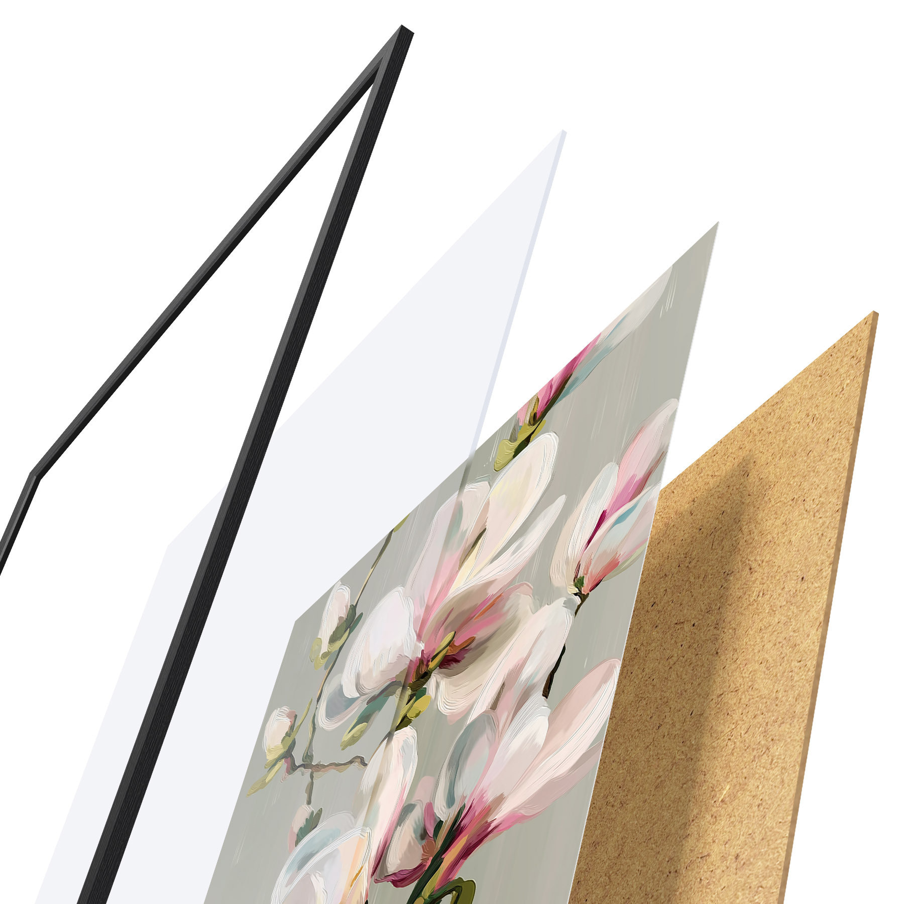 Poster Das malerische Magnolia f50128