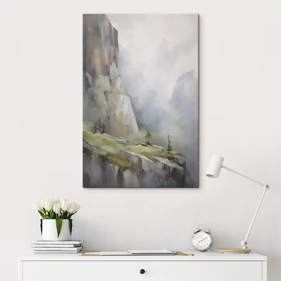 Wandbilder Berglandschaft, Nachbildung eines Gemäldes s50135