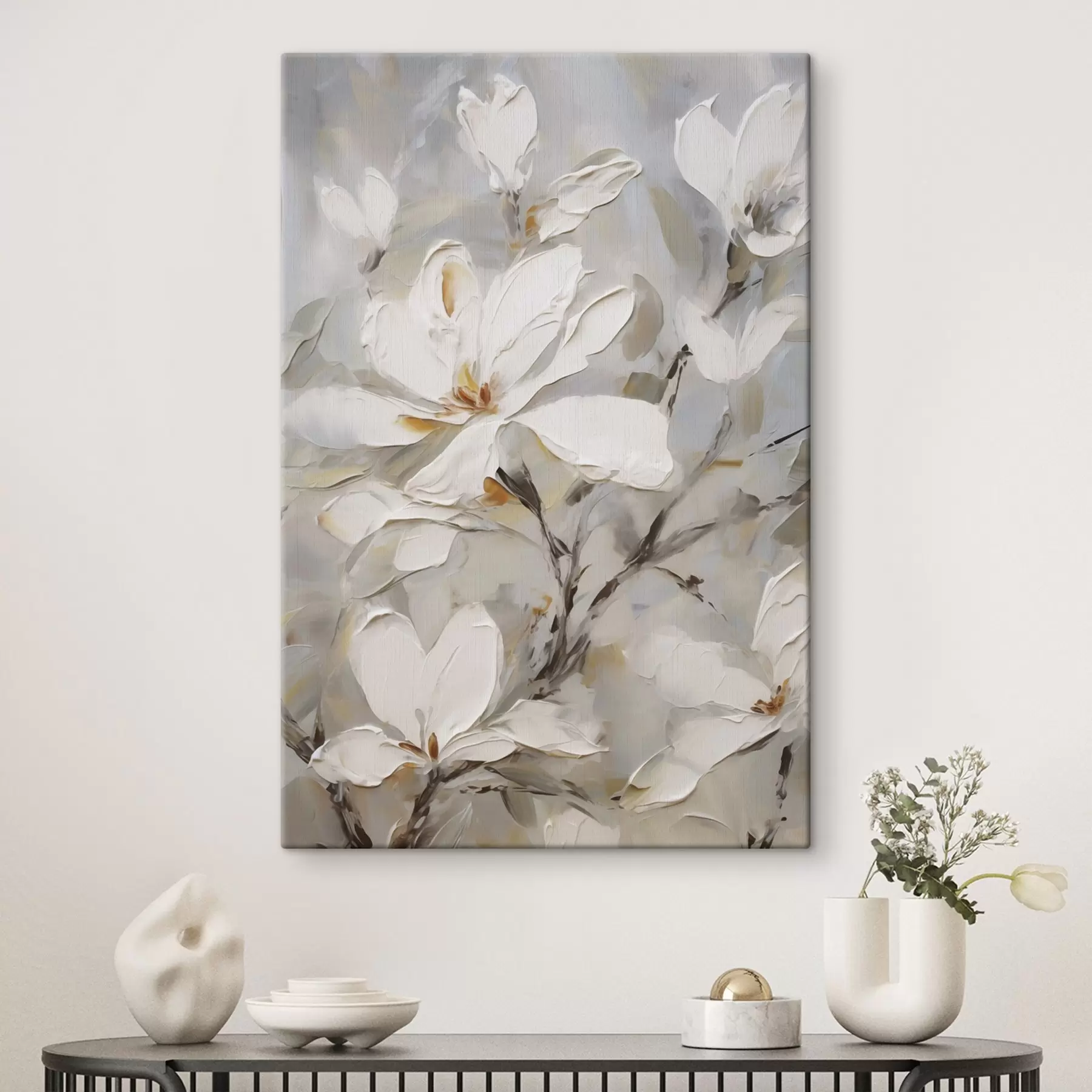 Wandbilder Abstrakte Blumen, Nachbildung eines Gemäldes s50139