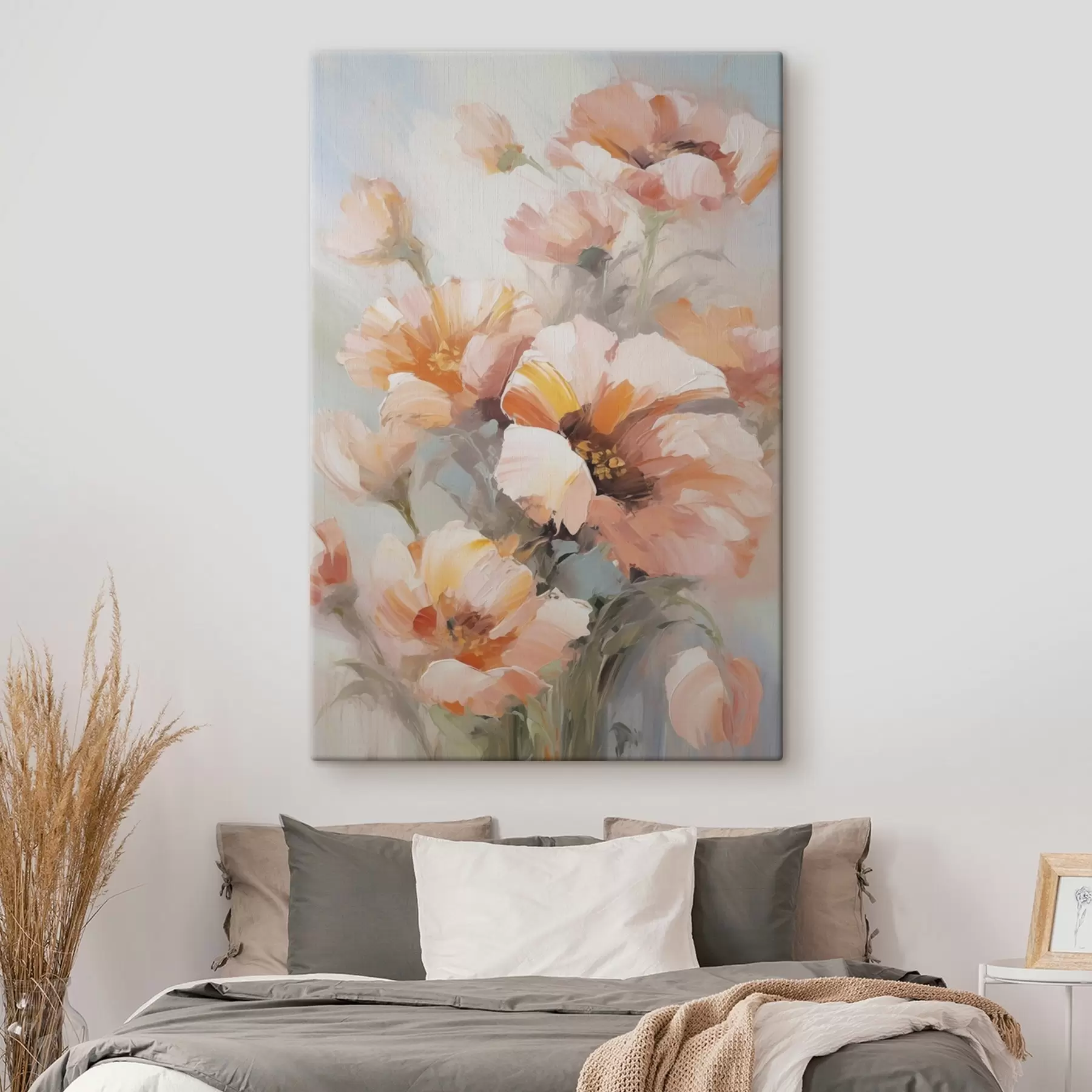 Wandbilder Zarte Blumen, Nachbildung eines Gemäldes s50140