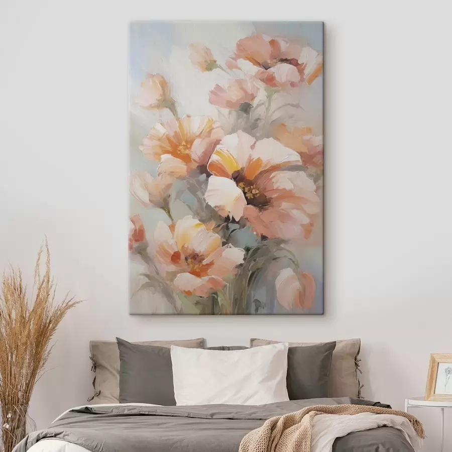 Wandbilder Zarte Blumen, Nachbildung eines Gemäldes s50140