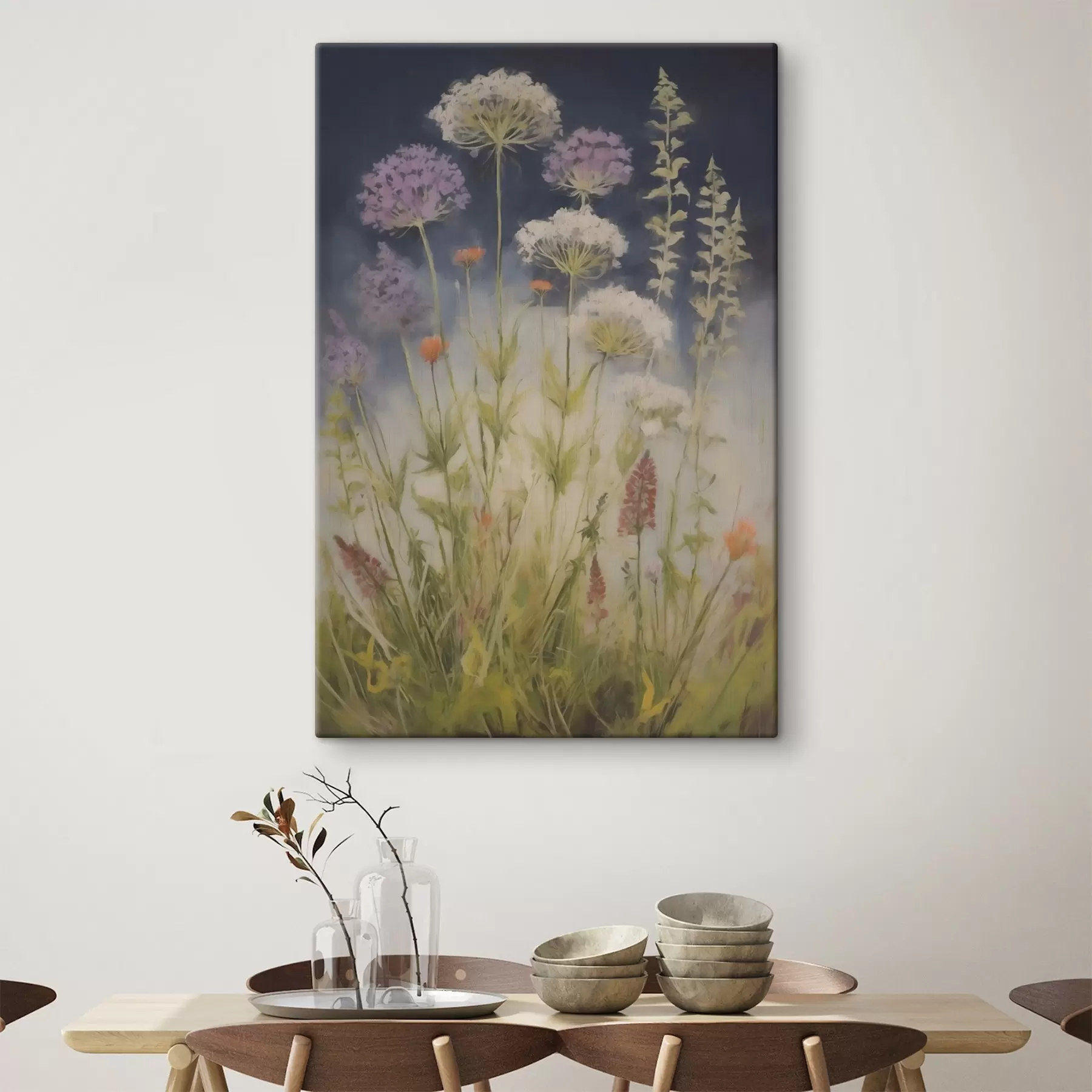 Wandbilder Wiesengräser, Nachahmung eines Gemäldes s50143