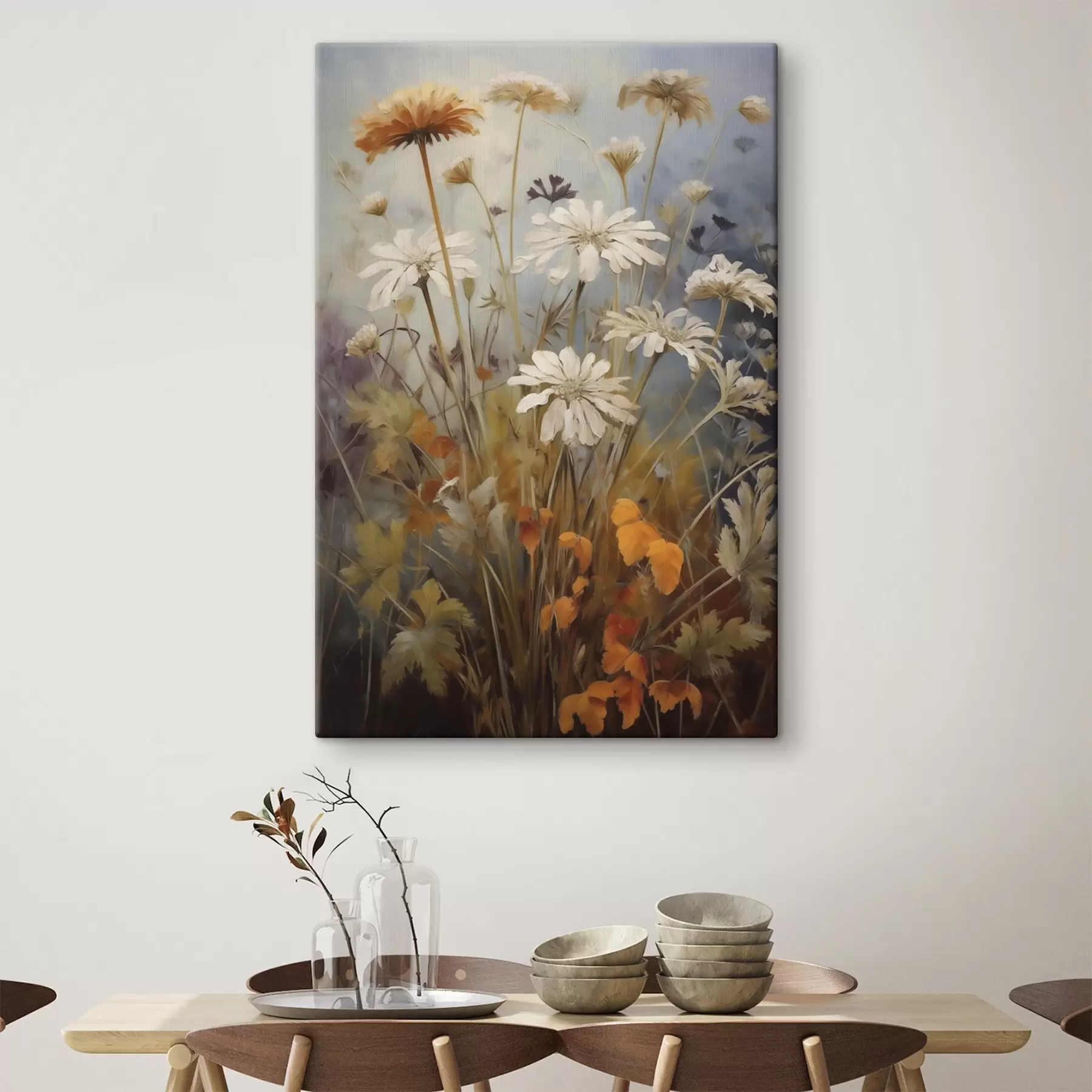 Wandbilder Wildblumen und Gräser, Nachbildung eines Gemäldes s50145