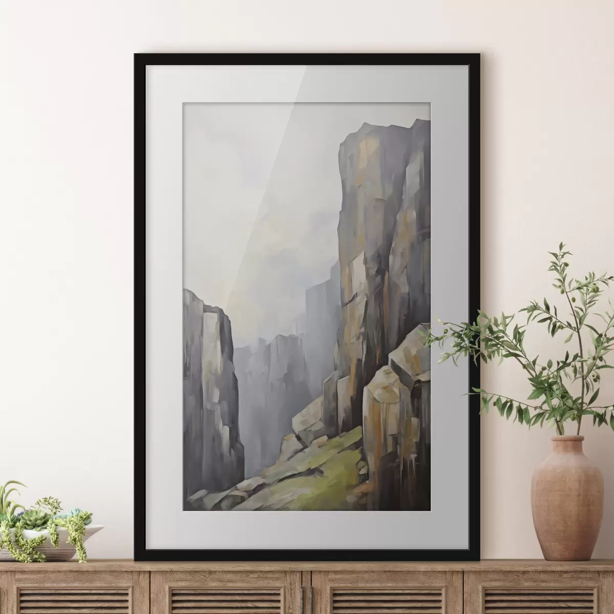 Poster Steine, Nachahmung der Malerei f50134