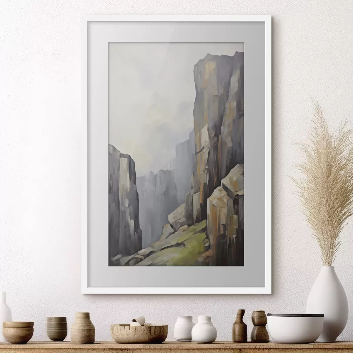 Poster Steine, Nachahmung der Malerei f50134