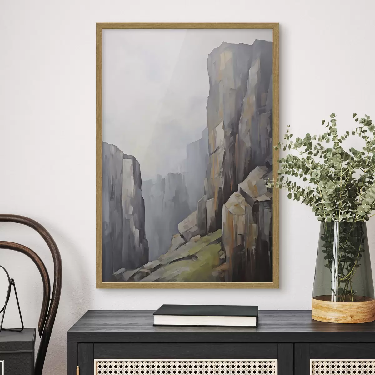 Poster Steine, Nachahmung der Malerei f50134