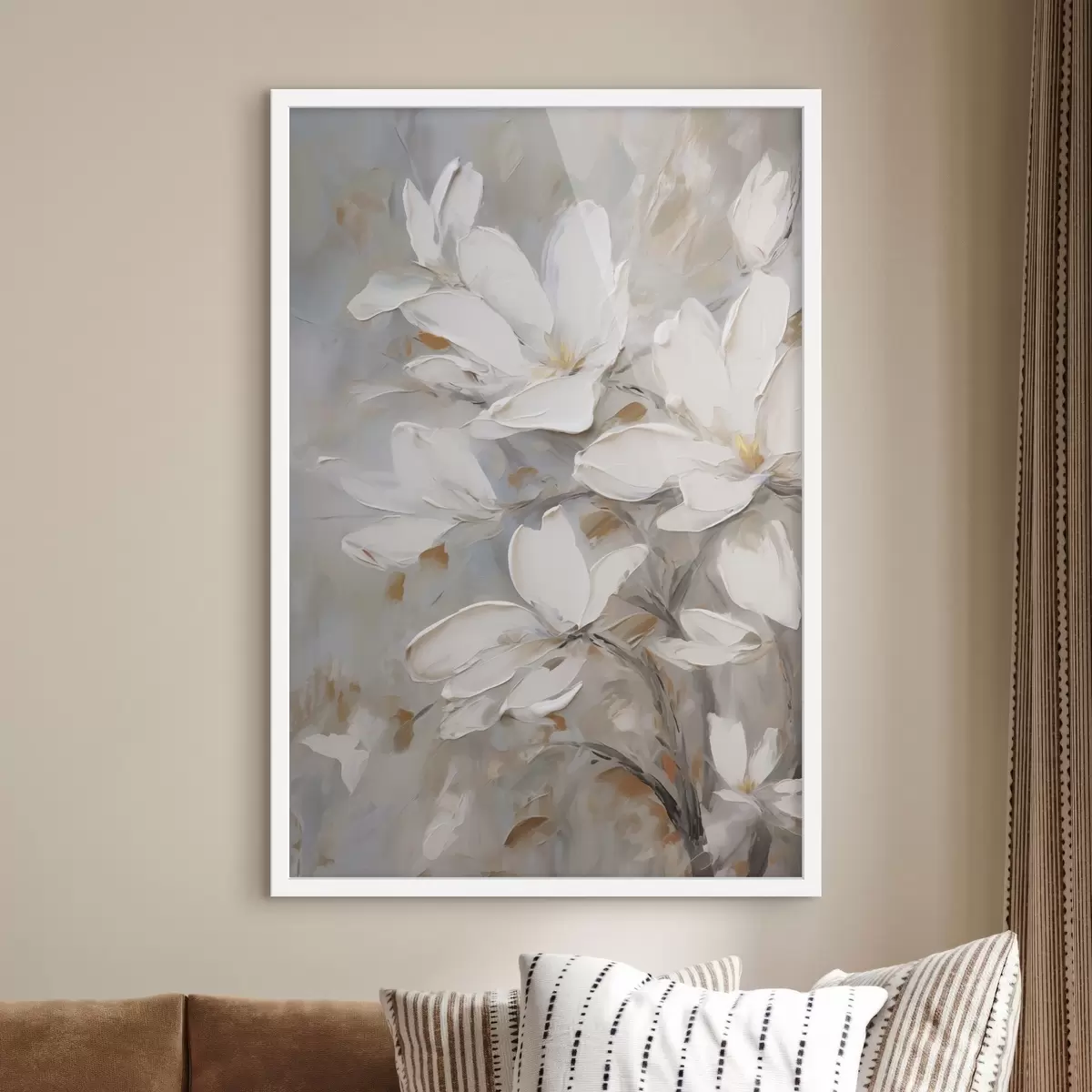 Poster Abstrakte Blumen, Nachbildung eines Gemäldes f50138