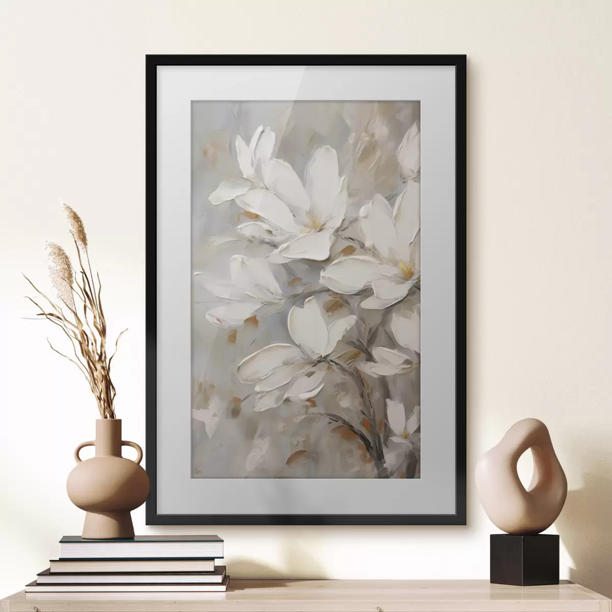 Poster Abstrakte Blumen, Nachbildung eines Gemäldes f50138