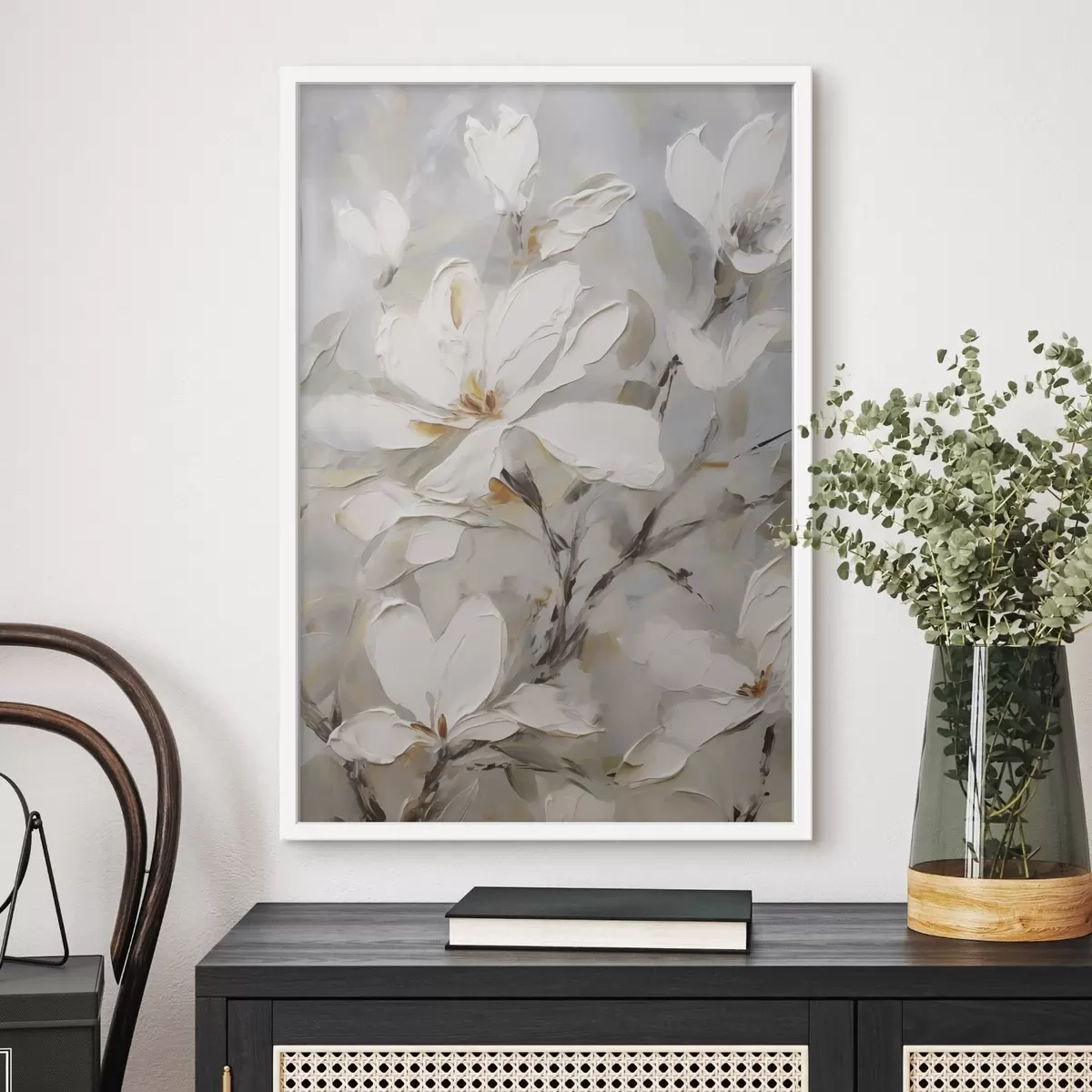 Poster Abstrakte Blumen, Nachbildung eines Gemäldes f50139