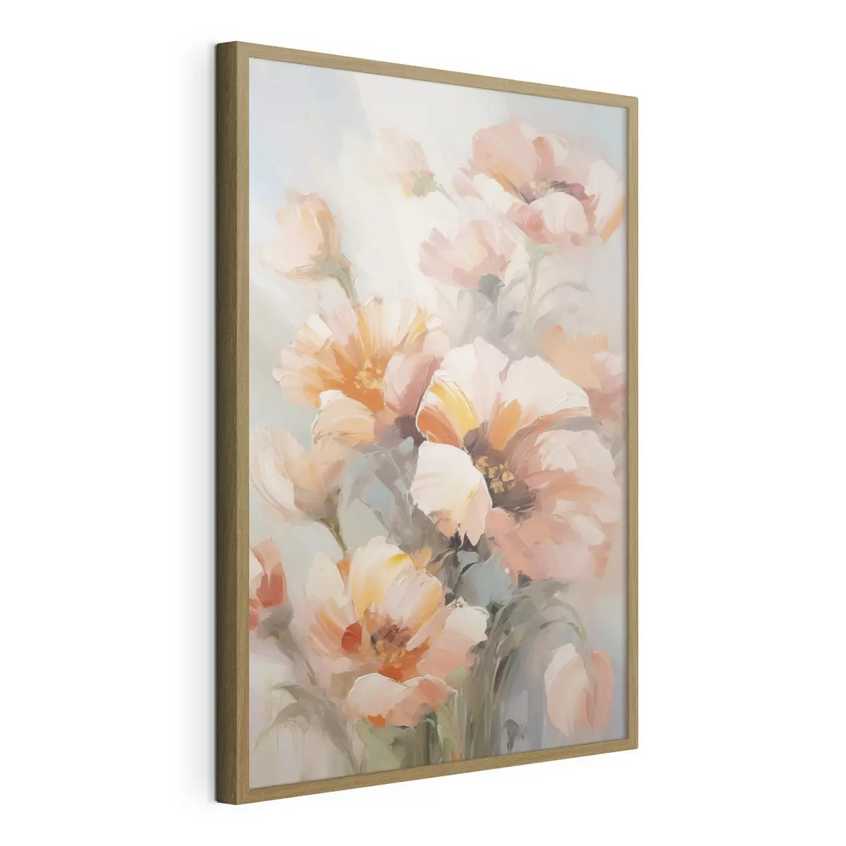 Poster Zarte Blumen, Nachbildung eines Gemäldes f50140