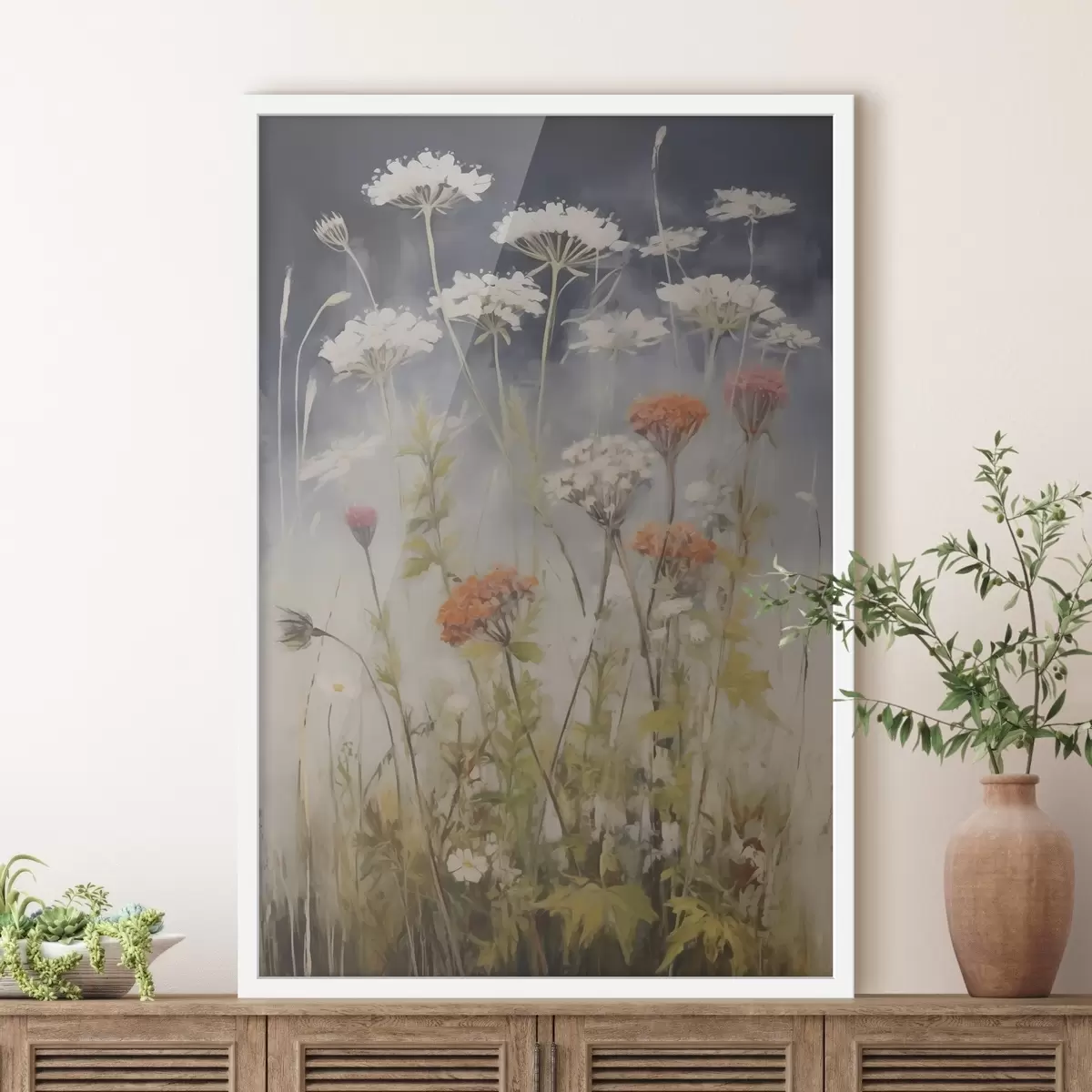 Poster Wiesengräser, Nachahmung eines Gemäldes f50142