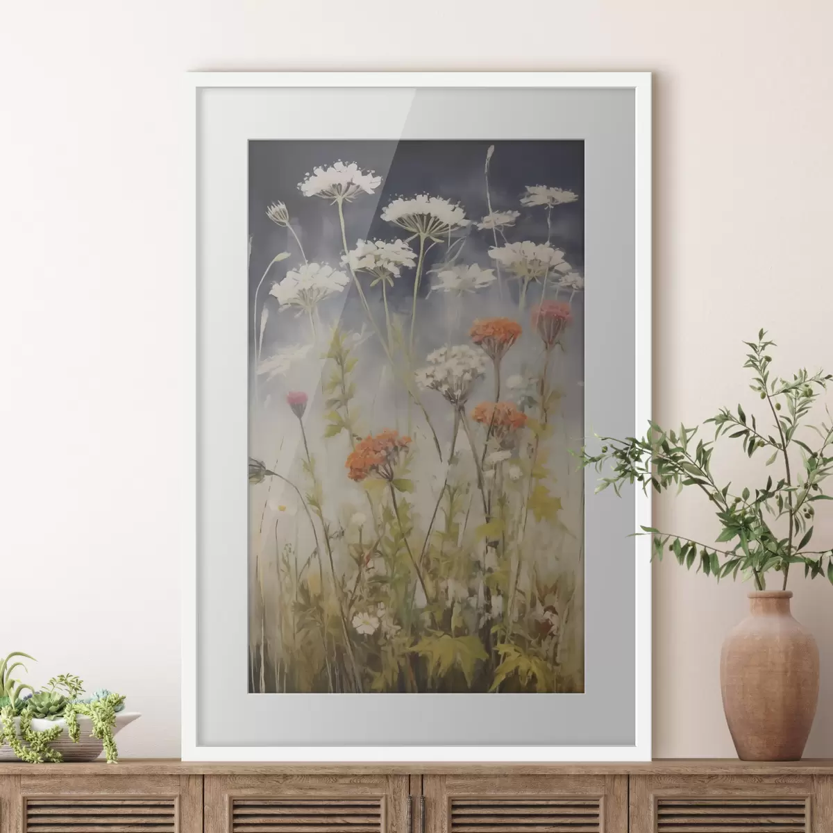 Poster Wiesengräser, Nachahmung eines Gemäldes f50142