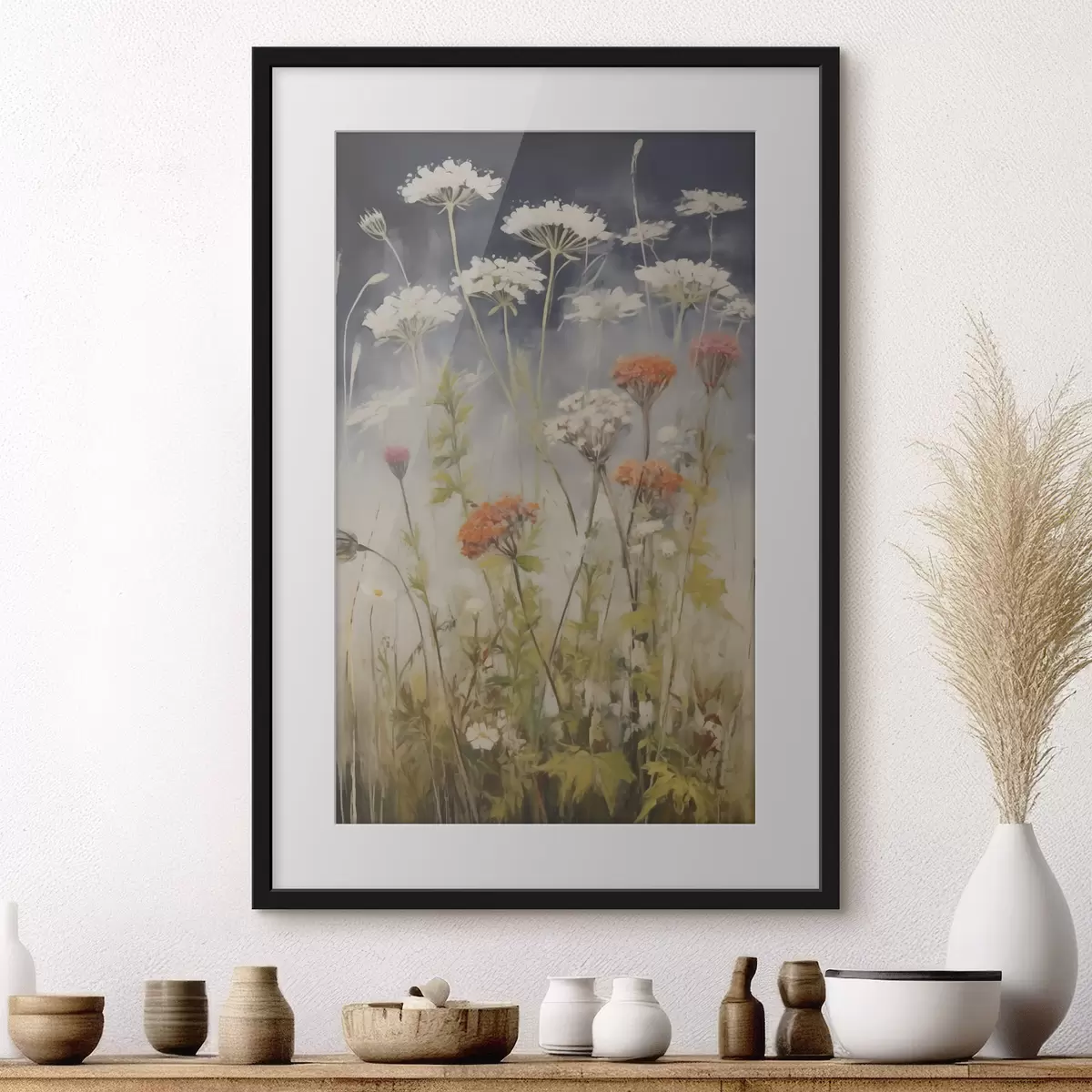Poster Wiesengräser, Nachahmung eines Gemäldes f50142