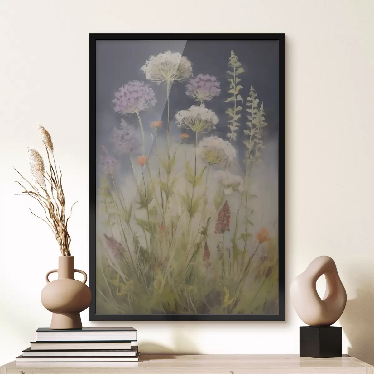 Poster Wiesengräser, Nachahmung eines Gemäldes f50143