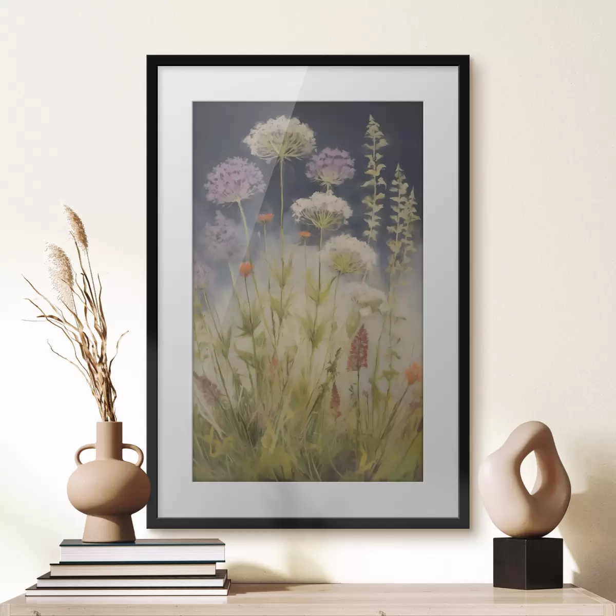 Poster Wiesengräser, Nachahmung eines Gemäldes f50143