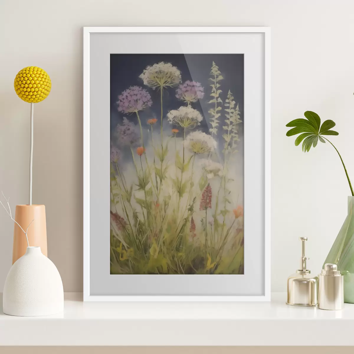 Poster Wiesengräser, Nachahmung eines Gemäldes f50143