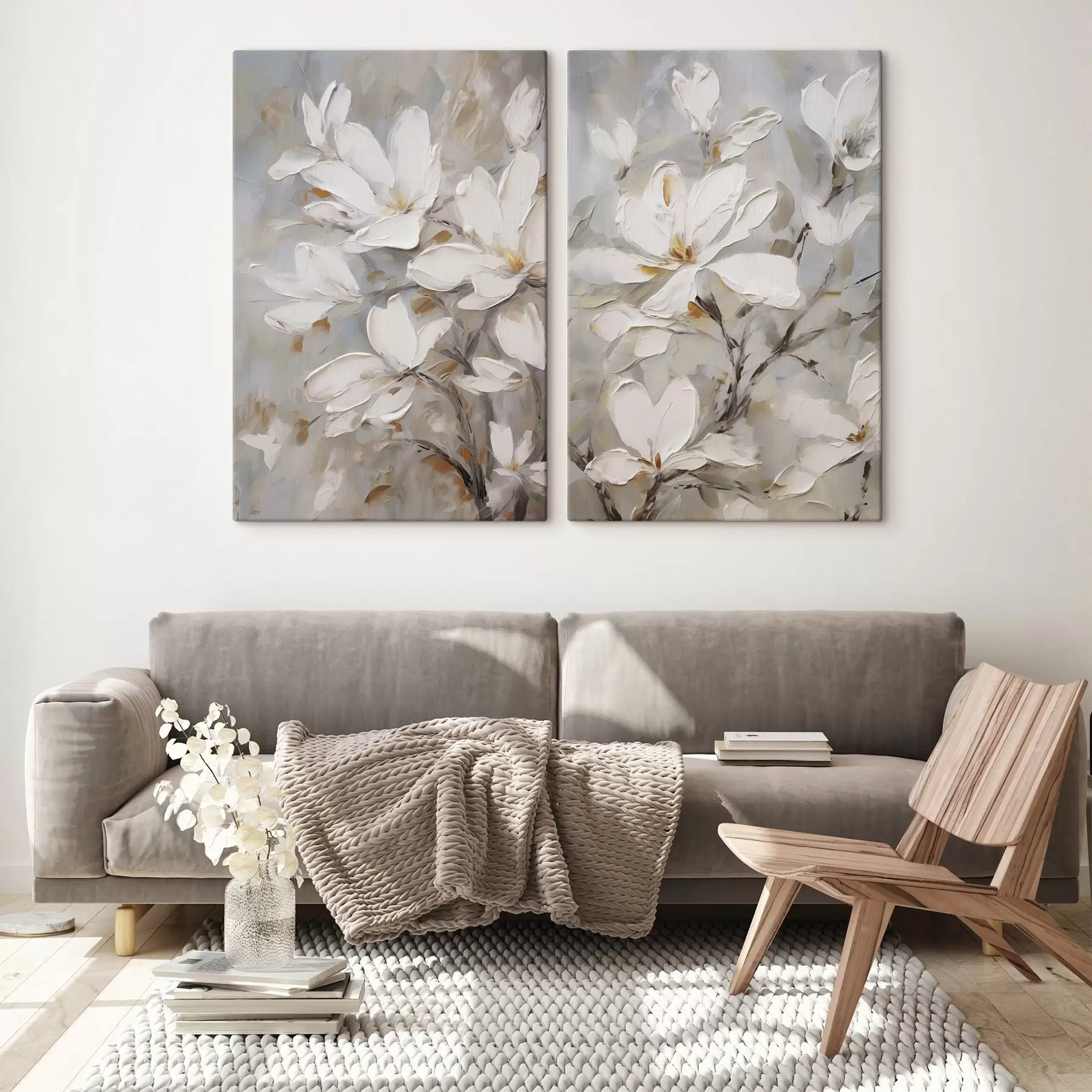 Wandbilder Abstrakte Blumen, Nachbildung eines Gemäldes m30805