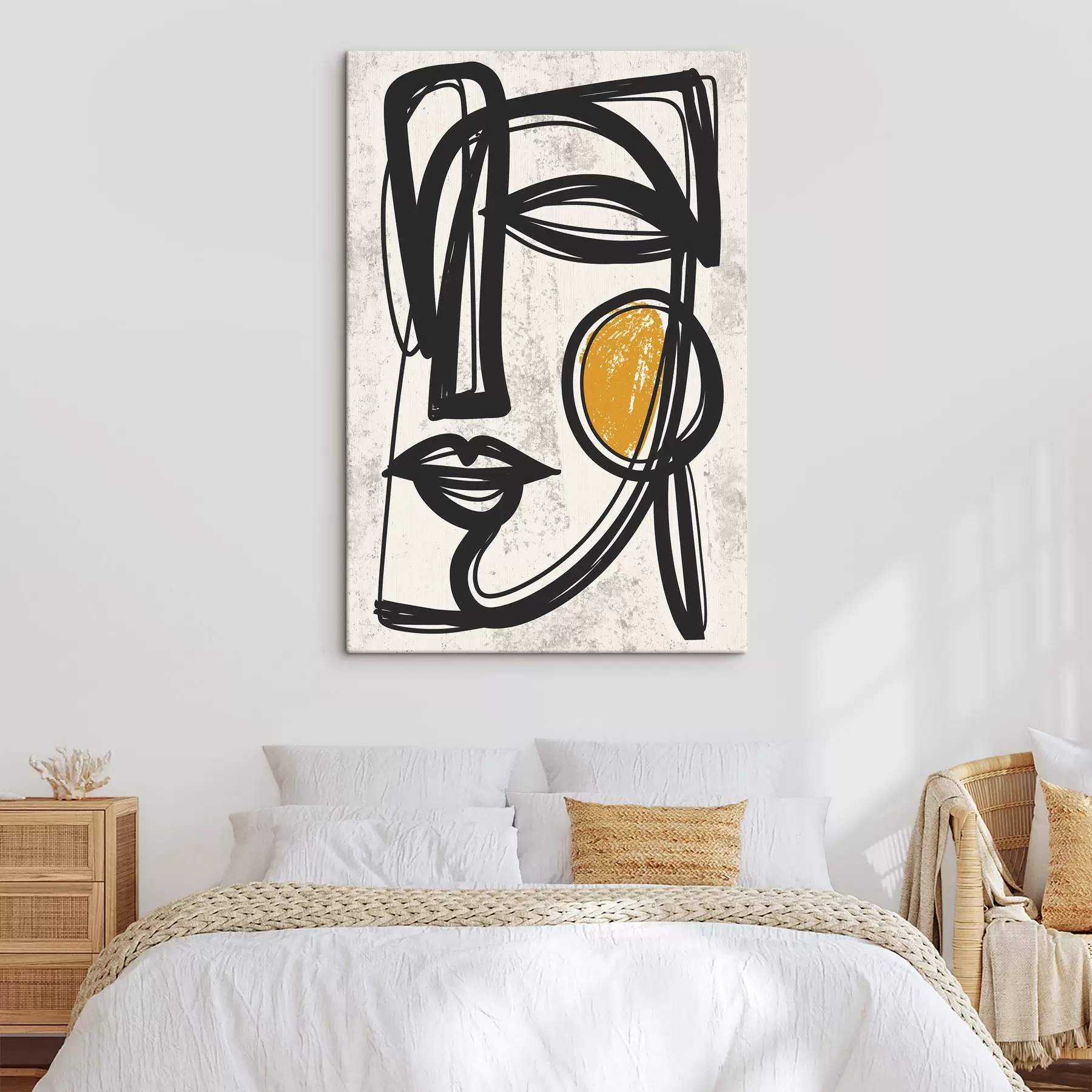 Wandbilder Ein minimalistisches, abstraktes Porträt s49860